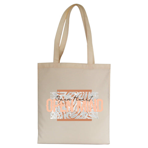 Open heart abstract art design tote bag canvas shopping - Graphic Gear