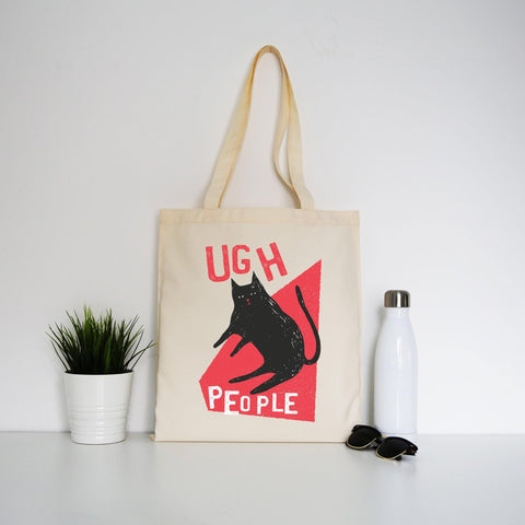 Ugh people funny rude offensive tote bag canvas shopping - Graphic Gear