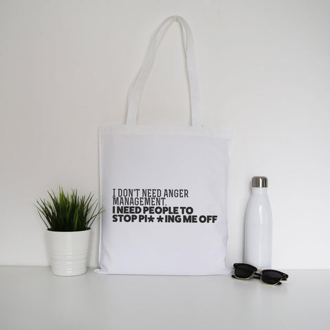 I don't need anger management tote bag canvas shopping - Graphic Gear