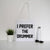 I prefer the drummer funny slogan tote bag canvas shopping - Graphic Gear