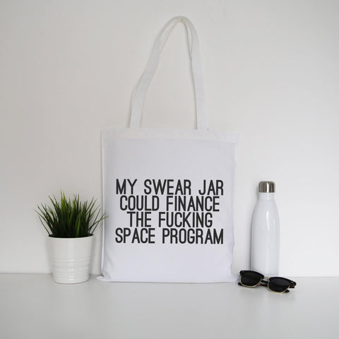 My swear jar funny rude offensive tote bag canvas shopping - Graphic Gear