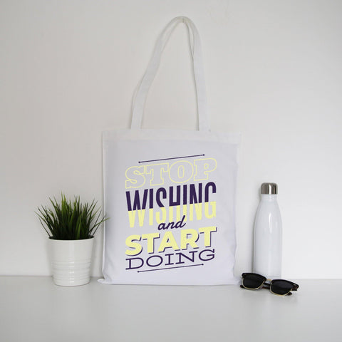 Start doing motivational tote bag canvas shopping - Graphic Gear