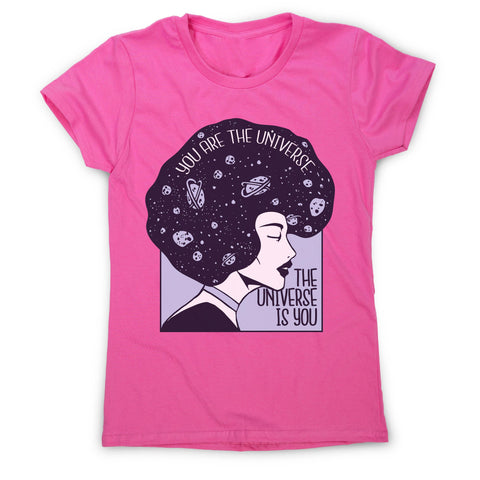 Universe girl inspirational quote women's t-shirt - Graphic Gear