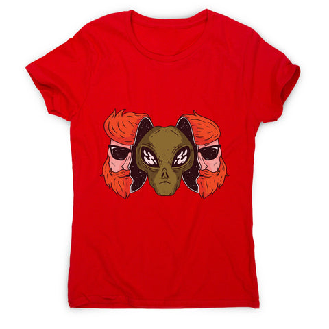 Hipster alien funny space women's t-shirt - Graphic Gear