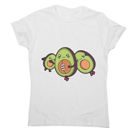 Funny avocado football women's t-shirt - Graphic Gear