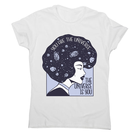 Universe girl inspirational quote women's t-shirt - Graphic Gear