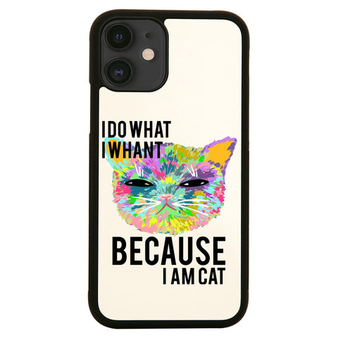 Cat coloring illustration abstract design case cover for iPhone 11 11pro max xs xr x - Graphic Gear