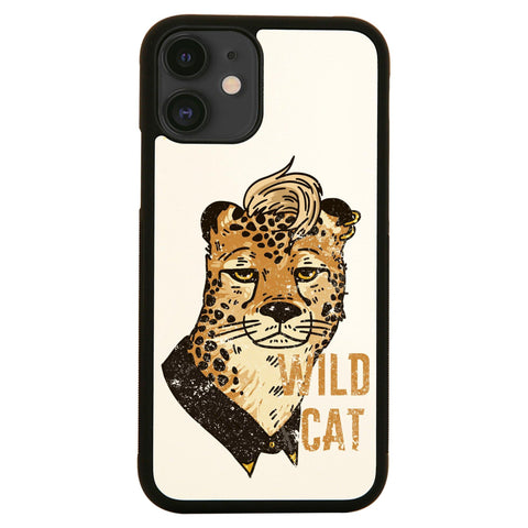 Cheetah wild cat illustration abstract design case cover for iPhone 11 11pro max xs xr x - Graphic Gear