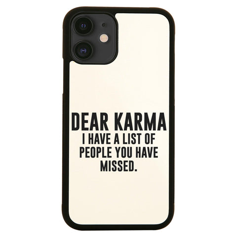 Dear karma funny rude offensive case cover for iPhone 11 11pro max xs xr x - Graphic Gear