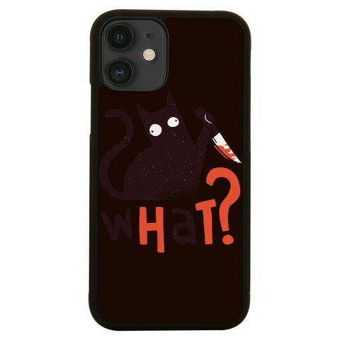 Murder cat funny case cover for iPhone 11 11pro max xs xr x - Graphic Gear