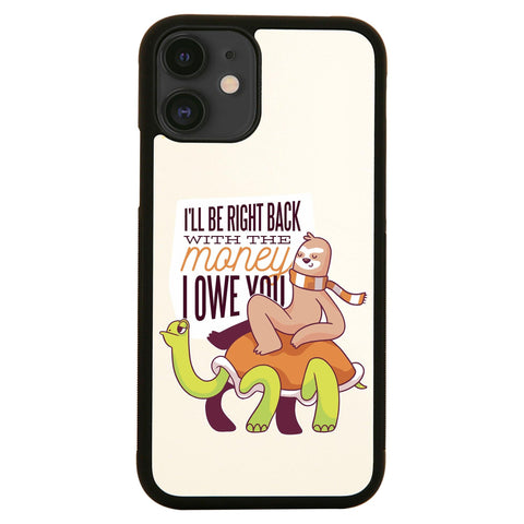 Sloth lettering funny case cover for iPhone 11 11pro max xs xr x - Graphic Gear