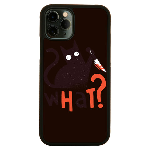 Murder cat funny case cover for iPhone 11 11pro max xs xr x - Graphic Gear