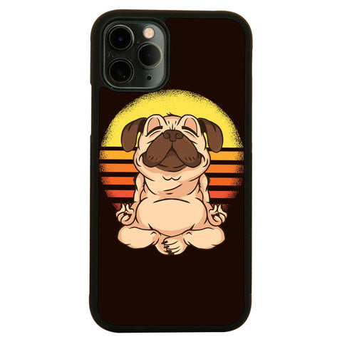 Yoga pug funny dog case cover for iPhone 11 11pro max xs xr x - Graphic Gear