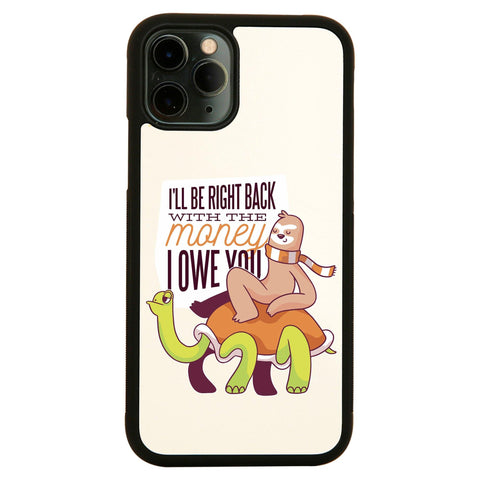 Sloth lettering funny case cover for iPhone 11 11pro max xs xr x - Graphic Gear