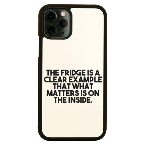 The fridge is a clear example funny foodie case cover for iPhone 11 11pro max xs xr x - Graphic Gear