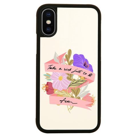 Flowers abstract illustration case cover for iPhone 11 11pro max xs xr x - Graphic Gear
