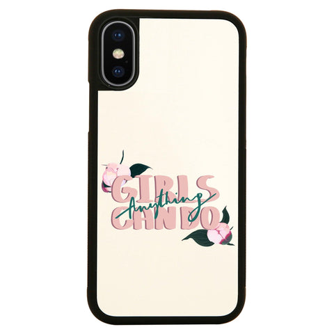 Girls can do inspirational illustration design case cover for iPhone 11 11pro max xs xr x - Graphic Gear