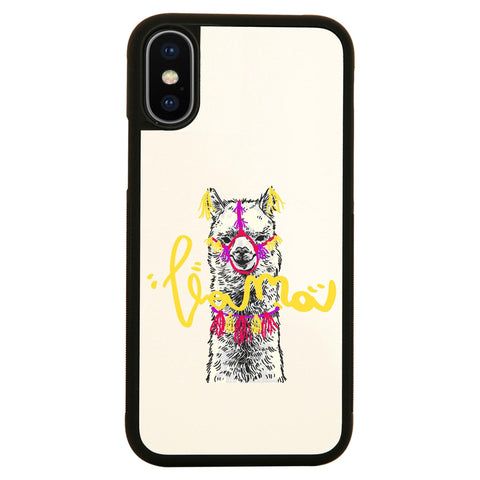 Graphic llama illustration design case cover for iPhone 11 11pro max xs xr x - Graphic Gear