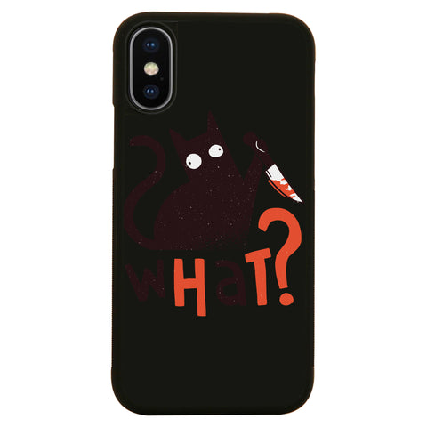 Murder cat funny case cover for iPhone 11 11pro max xs xr x - Graphic Gear