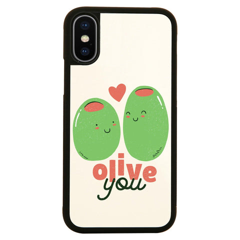 Olive you funny design case cover for iPhone 11 11pro max xs xr x - Graphic Gear