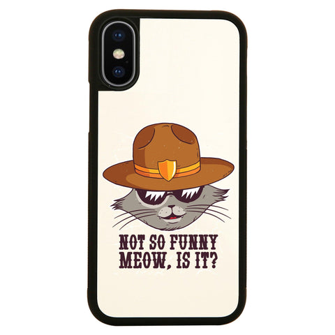 Sheriff cat funny case cover for iPhone 11 11pro max xs xr x - Graphic Gear