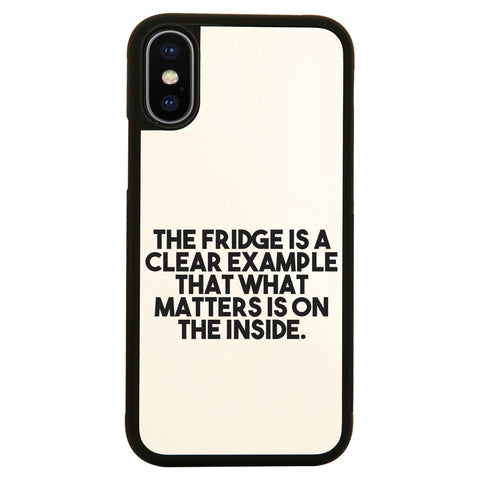 The fridge is a clear example funny foodie case cover for iPhone 11 11pro max xs xr x - Graphic Gear