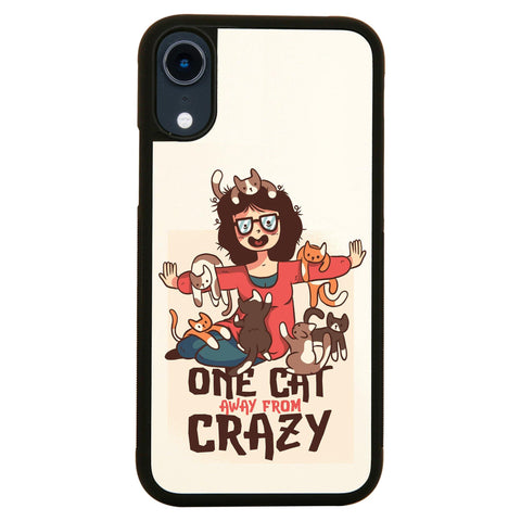 Crazy cat lady funny case cover for iPhone 11 11pro max xs xr x - Graphic Gear