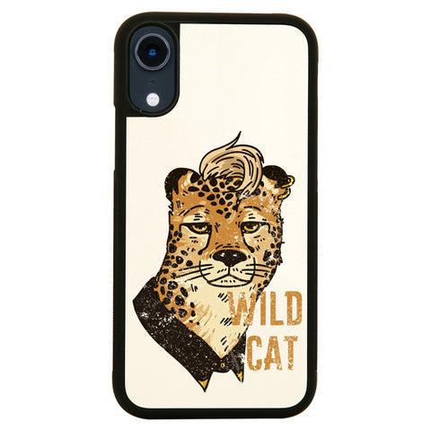 Cheetah wild cat illustration abstract design case cover for iPhone 11 11pro max xs xr x - Graphic Gear