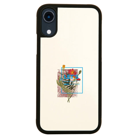 Flower illustration abstract design case cover for iPhone 11 11pro max xs xr x - Graphic Gear