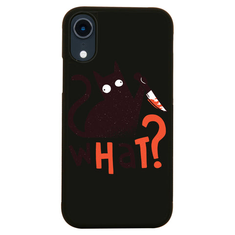 Murder cat funny case cover for iPhone 11 11pro max xs xr x - Graphic Gear