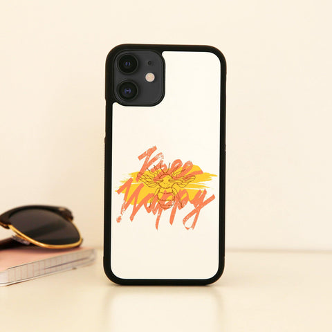 Bee happy illustration design case cover for iPhone 11 11pro max xs xr x - Graphic Gear