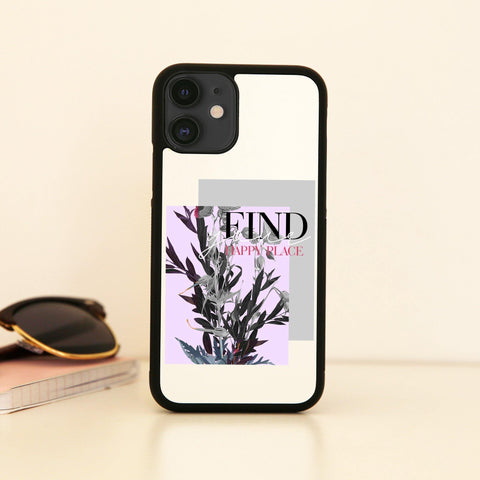 Find your happy illustration case cover for iPhone 11 11pro max xs xr x - Graphic Gear