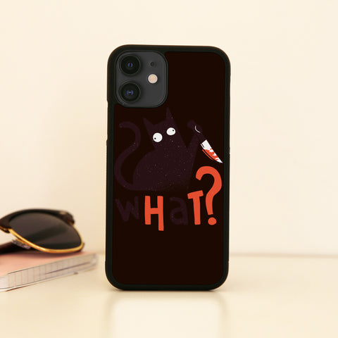 Murder cat funny case cover for iPhone 11 11pro max xs xr x - Graphic Gear