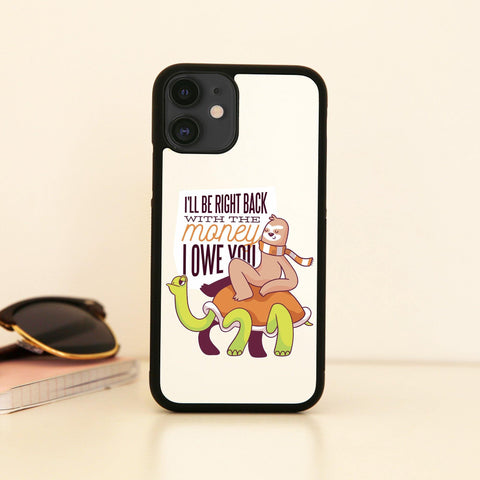 Sloth lettering funny case cover for iPhone 11 11pro max xs xr x - Graphic Gear