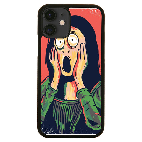 Cartoon mona lisa case cover for iPhone 11 11pro max xs xr x - Graphic Gear