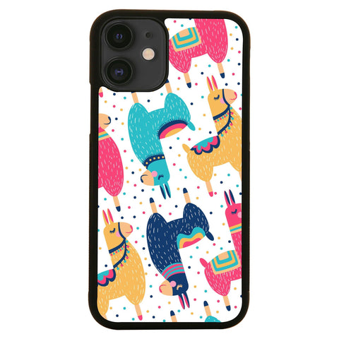 Cute llama pattern funny illustration design case cover for iPhone 11 11pro max xs xr x - Graphic Gear