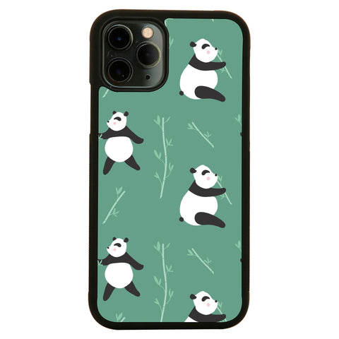 Cute panda pattern design funny illustration case cover for iPhone 11 11pro max xs xr x - Graphic Gear