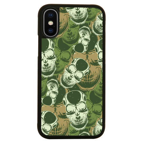 Camouflage skull pattern design case cover for iPhone 11 11pro max xs xr x - Graphic Gear