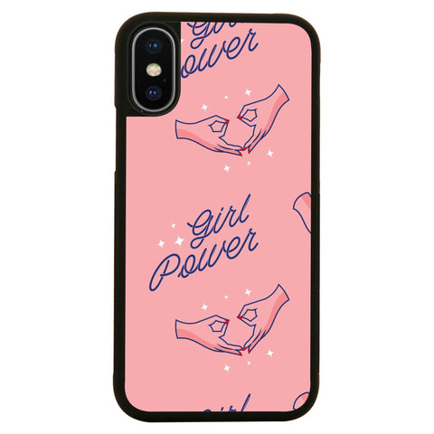 Girl power women's day pattern illustration design case cover for iPhone 11 11pro max xs xr x - Graphic Gear