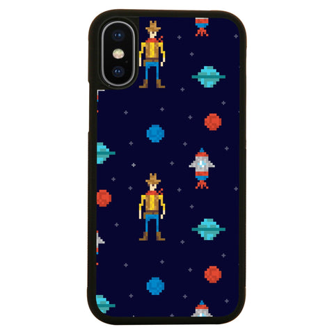 Space cowboy pattern design illustration case cover for iPhone 11 11pro max xs xr x - Graphic Gear