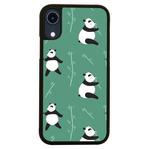 Cute panda pattern design funny illustration case cover for iPhone 11 11pro max xs xr x - Graphic Gear