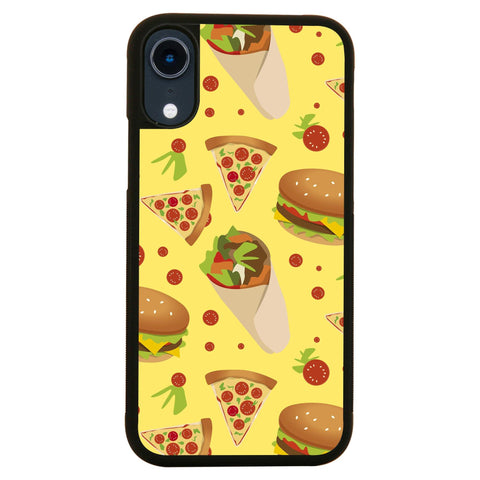 Fast food pattern design funny illustration case cover for iPhone 11 11pro max xs xr x - Graphic Gear