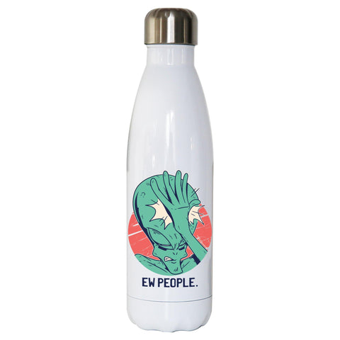 Alien facepalm funny water bottle stainless steel reusable - Graphic Gear