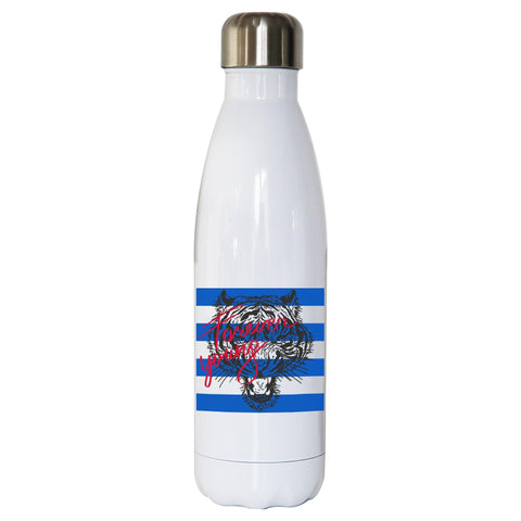 Forever young abstract art design water bottle stainless steel reusable - Graphic Gear