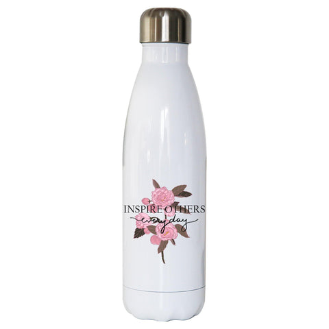 Inspire inspirational motivational graphic design water bottle stainless steel reusable - Graphic Gear