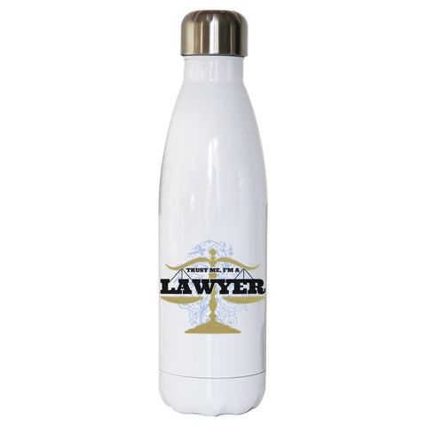 Lawyer funny water bottle stainless steel reusable - Graphic Gear
