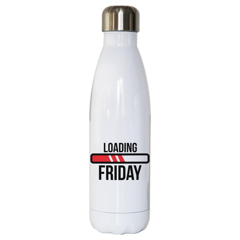 Loading Friday funny water bottle stainless steel reusable - Graphic Gear