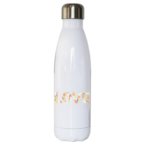 Love embroidery illustration water bottle stainless steel reusable - Graphic Gear