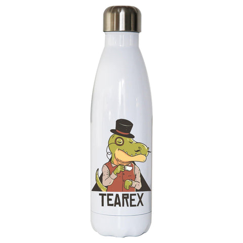 Tearex dinosaur funny design water bottle stainless steel reusable - Graphic Gear