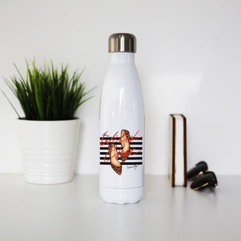 Wild chic art design water bottle stainless steel reusable - Graphic Gear